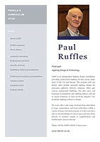 Lighting Design & Technology - Paul Ruffles